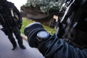 France, Biarritz, 2019-08-25. Raid special police forces in Biarritz for G7 international summit. Photograph by Fred MAR