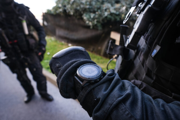 France, Biarritz, 2019-08-25. Raid special police forces in Biarritz for G7 international summit. Photograph by Fred MAR