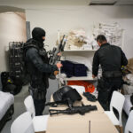 France, Biarritz, 2019-08-25. Raid special police forces in Biarritz for G7 international summit. Photograph by Fred MAR