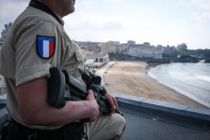 France, Biarritz, 2019-08-25. Raid special police forces in Biarritz for G7 international summit. Photograph by Fred MAR
