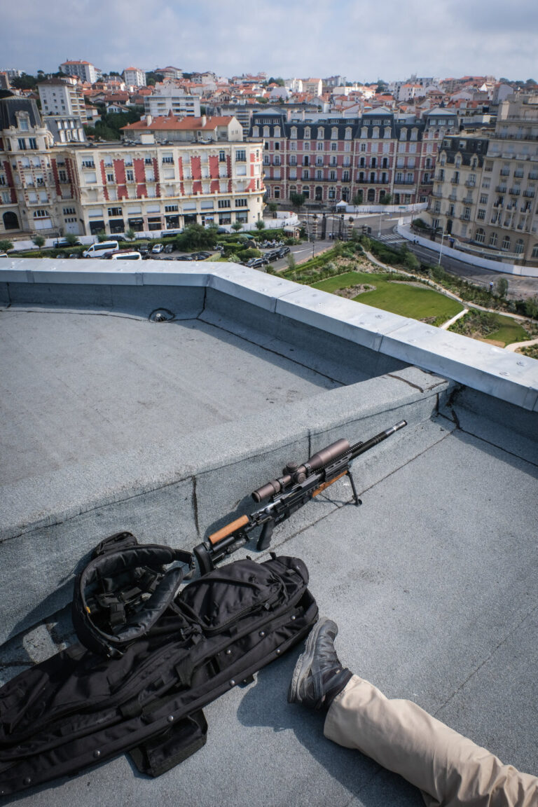 France, Biarritz, 2019-08-25. Raid special police forces in Biarritz for G7 international summit. Photograph by Fred MAR