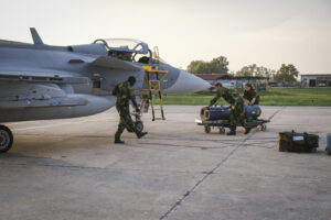 Greece, Andravida, 2024-10-11. NATO has launched a major new military exercise, Ramstein Flag 24, which takes place from