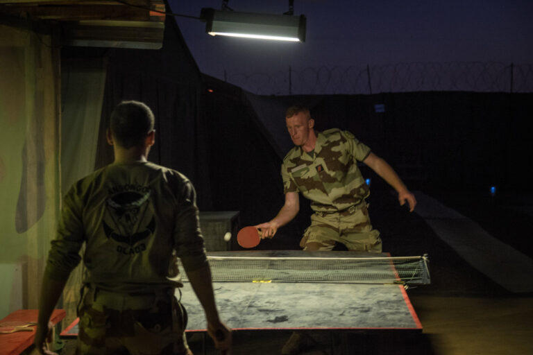 Mali, Ansongo, 2015-12-19. Daily life of french soldiers of barkhane military operation in Mali (Africa) launch in 2013 