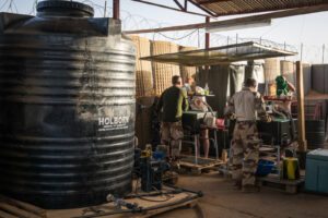 Mali, Ansongo, 2015-12-19. Daily life of french soldiers of barkhane military operation in Mali (Africa) launch in 2013 