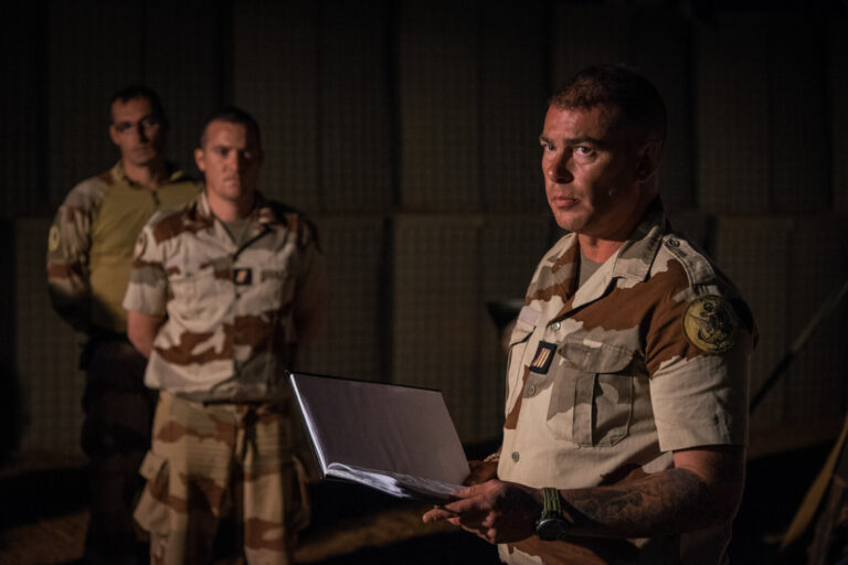 Mali, Ansongo, 2015-12-19. Daily life of french soldiers of barkhane military operation in Mali (Africa) launch in 2013 