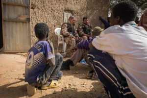 Mali, Ansongo, 2015-12-19. Daily life of french soldiers of barkhane military operation in Mali (Africa) launch in 2013 