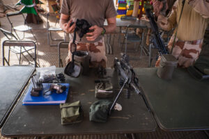 Mali, Ansongo, 2015-12-19. Daily life of french soldiers of barkhane military operation in Mali (Africa) launch in 2013 