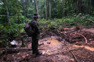 France, Maripasoula, 2018-12-20. In French Guyana, illegal gold mining has been thriving for decades. Fuelled by clandes