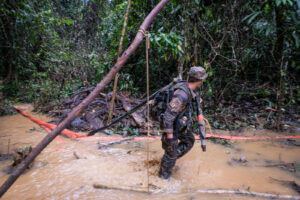 France, Maripasoula, 2018-12-20. In French Guyana, illegal gold mining has been thriving for decades. Fuelled by clandes
