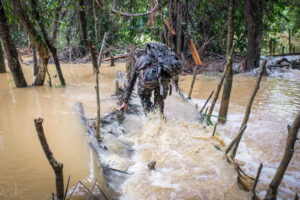 France, Maripasoula, 2018-12-20. In French Guyana, illegal gold mining has been thriving for decades. Fuelled by clandes