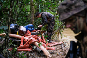 France, Maripasoula, 2018-12-20. In French Guyana, illegal gold mining has been thriving for decades. Fuelled by clandes