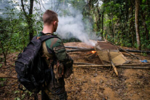 France, Maripasoula, 2018-12-20. In French Guyana, illegal gold mining has been thriving for decades. Fuelled by clandes