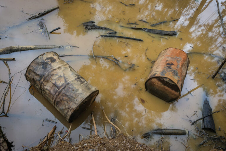 France, Maripasoula, 2018-12-20. In French Guyana, illegal gold mining has been thriving for decades. Fuelled by clandes