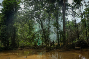 France, Maripasoula, 2018-12-20. In French Guyana, illegal gold mining has been thriving for decades. Fuelled by clandes