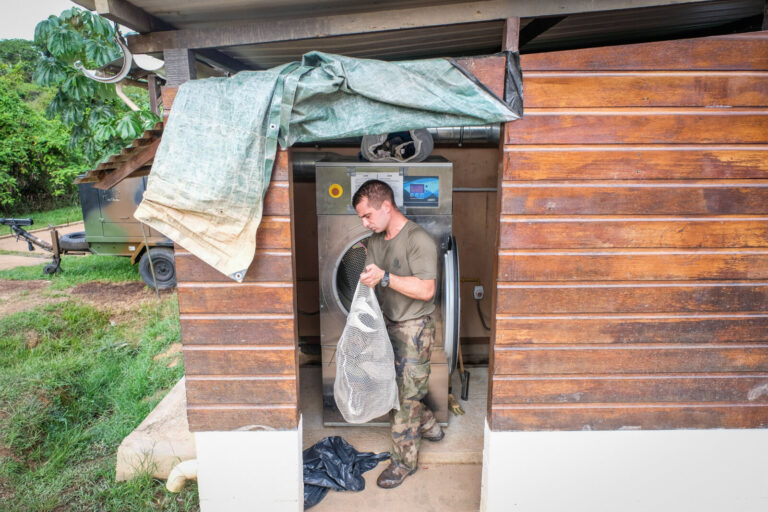 France, Maripasoula, 2018-12-20. French soldiers based in french Guyana againt illegal gold mining, a criminal enterpris