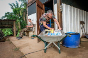 France, Maripasoula, 2018-12-20. French soldiers based in french Guyana againt illegal gold mining, a criminal enterpris
