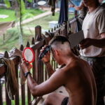 France, Maripasoula, 2018-12-20. French soldiers based in french Guyana againt illegal gold mining, a criminal enterpris