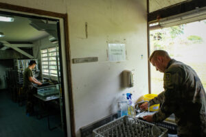 France, Maripasoula, 2018-12-20. French soldiers based in french Guyana againt illegal gold mining, a criminal enterpris