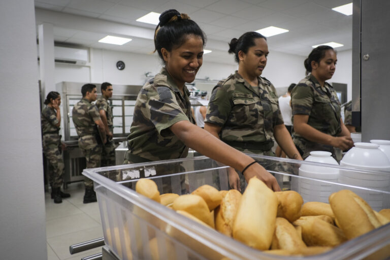 French Polynesia, Papeete, 2019-11-04. Portrait of Blanche, young Tahitian 22 years old and apprentice pastry chef in th