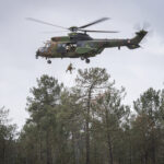 France, Bordeaux, 2023-03-30. Soldiers of the French special forces put on a show during the sofins show, on the militar