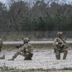 France, Bordeaux, 2023-03-30. Soldiers of the French special forces put on a show during the sofins show, on the militar