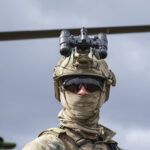 France, Bordeaux, 2023-03-30. Soldiers of the French special forces put on a show during the sofins show, on the militar