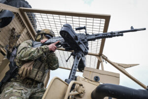 France, Bordeaux, 2023-03-30. Soldiers of the French special forces put on a show during the sofins show, on the militar