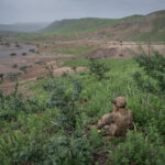 Djibouti, Djibouti, 2020-02-06. French military training into desert. Young officers learn how to survive and combat in