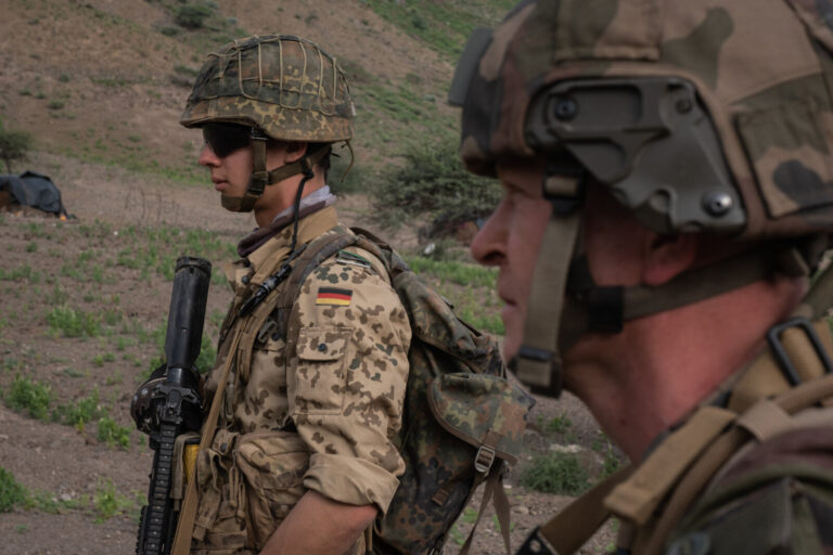 Djibouti, Djibouti, 2020-02-06. French military training into desert. Young officers learn how to survive and combat in 