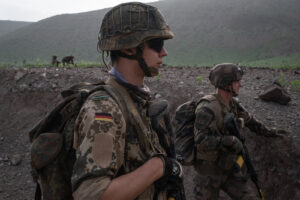 Djibouti, Djibouti, 2020-02-06. French military training into desert. Young officers learn how to survive and combat in 