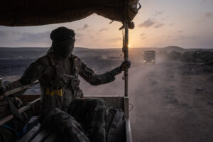 Djibouti, Djibouti, 2020-02-06. French military training into desert. Young officers learn how to survive and combat in 