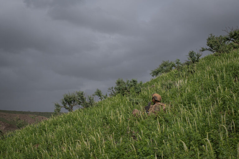 Djibouti, Djibouti, 2020-02-06. French military training into desert. Young officers learn how to survive and combat in 