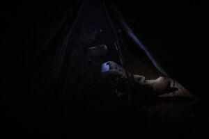 Djibouti, Djibouti, 2020-02-06. French military training into desert. Young officers learn how to survive and combat in