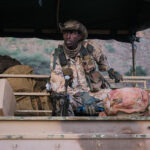 Djibouti, Djibouti, 2020-02-06. French military training into desert. Young officers learn how to survive and combat in