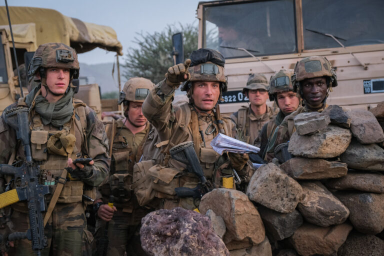 Djibouti, Djibouti, 2020-02-06. French military training into desert. Young officers learn how to survive and combat in 