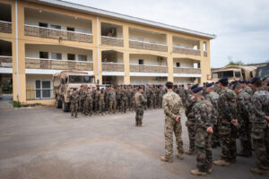 Djibouti, Djibouti, 2020-02-06. French military training into desert. Young officers learn how to survive and combat in 