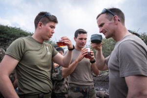 Djibouti, Djibouti, 2020-02-06. French military training into desert. Young officers learn how to survive and combat in 
