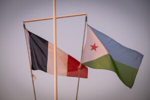 Djibouti, Djibouti, 2020-02-06. French military training into desert. Young officers learn how to survive and combat in 