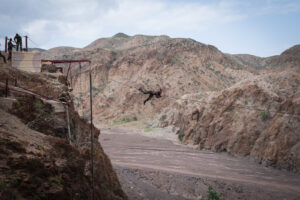 Djibouti, Djibouti, 2020-02-06. French military training into desert. Young officers learn how to survive and combat in 
