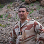 Djibouti, Djibouti, 2020-02-06. French military training into desert. Young officers learn how to survive and combat in