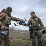 Ukraine, Orikhiv, 2023-03-16. Brigade of ukrainian volunteer army combat in south of Ukraine, in Zaporijia region. From