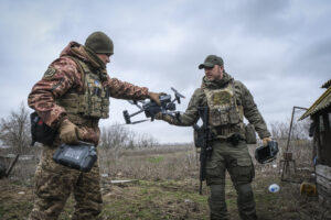 Ukraine, Orikhiv, 2023-03-16. Brigade of ukrainian volunteer army combat in south of Ukraine, in Zaporijia region. From 