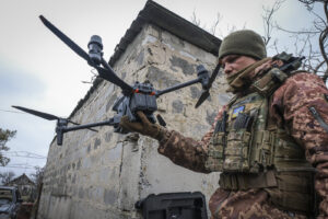 Ukraine, Orikhiv, 2023-03-16. Brigade of ukrainian volunteer army combat in south of Ukraine, in Zaporijia region. From 