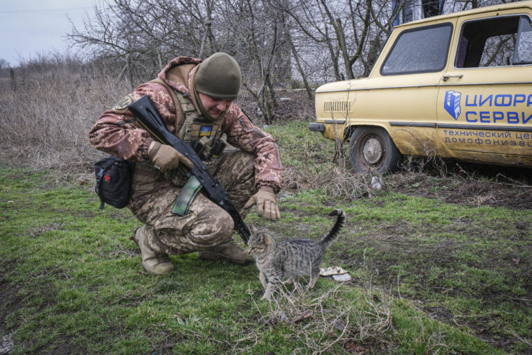 Ukraine, Orikhiv, 2023-03-16. Brigade of ukrainian volunteer army combat in south of Ukraine, in Zaporijia region. From 