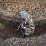 Ukraine, Huliaipole, 2023-03-19. Brigade of ukrainian volunteer army combat in south of Ukraine, in Zaporijia region. Fr