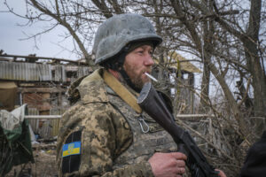 Ukraine, Huliaipole, 2023-03-19. Brigade of ukrainian volunteer army combat in south of Ukraine, in Zaporijia region. Fr