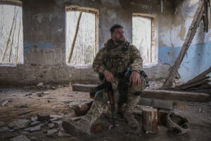 Ukraine, Huliaipole, 2023-03-19. Brigade of ukrainian volunteer army combat in south of Ukraine, in Zaporijia region. Fr