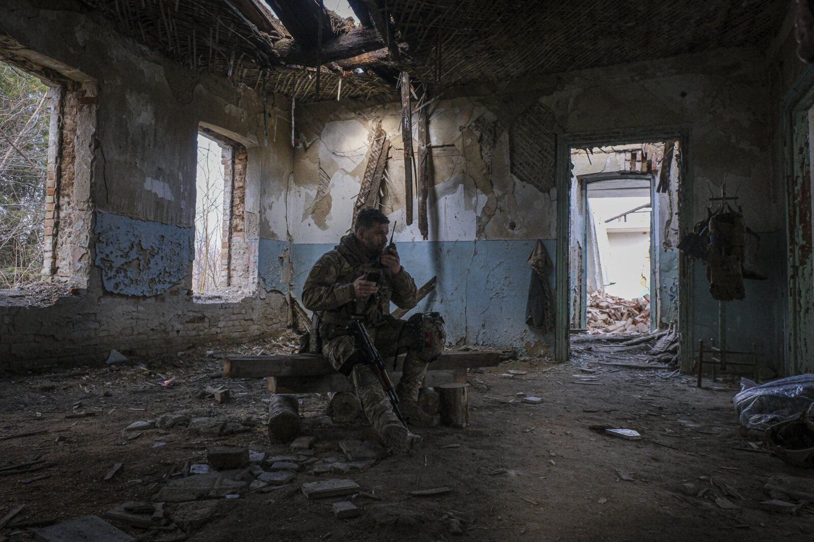 Ukraine, Huliaipole, 2023-03-19. Brigade of ukrainian volunteer army combat in south of Ukraine, in Zaporijia region. Fr