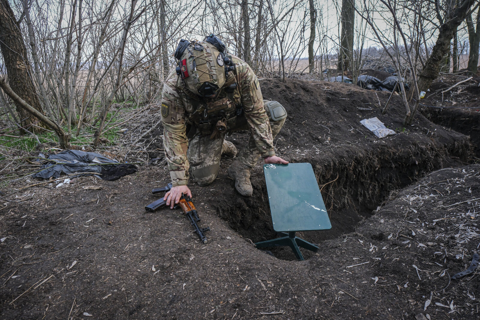 Ukraine, Huliaipole, 2023-03-19. Brigade of ukrainian volunteer army combat in south of Ukraine, in Zaporijia region. Fr