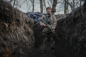 Ukraine, Huliaipole, 2023-03-19. Brigade of ukrainian volunteer army combat in south of Ukraine, in Zaporijia region. Fr